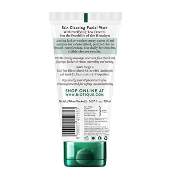 Biotique Tea Tree Skin Clearing Facial Wash 150ml
