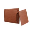 Men’s Brown PU Leather Wallet | Slim Bifold Wallet for Daily Use