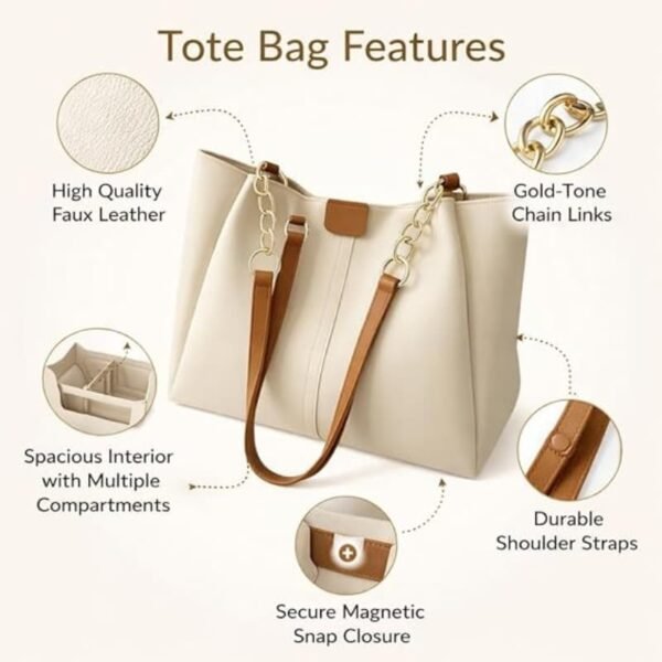 elegant women’s PU leather shoulder bag