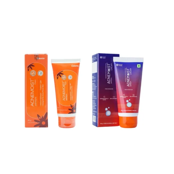 Acnemoist Cream 60 gm new and old packaging